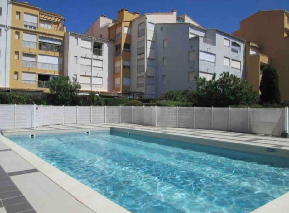 Studio - Residence Avec Piscine Agde Dış mekan fotoğraf